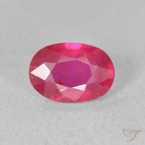 1.01ct Natural Rojo claro Rubí, Ovalada, VS