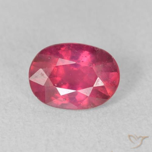1.08ct Natural Rojo rosado Rubí, Ovalada, VS