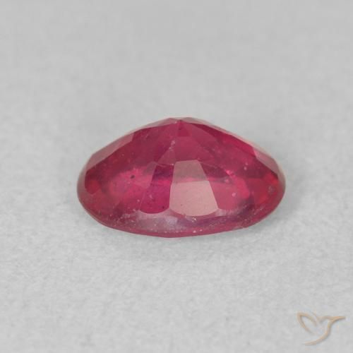 Rubí Rojo rosado natural de 1.08 ct, Ovalada, VS