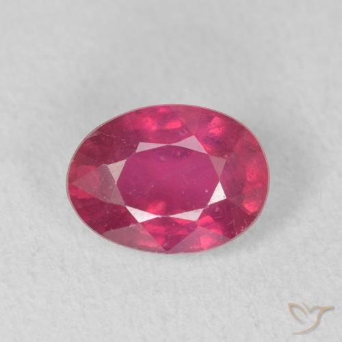 1.12ct Natural Rosado rojizo Rubí, Ovalada, VS