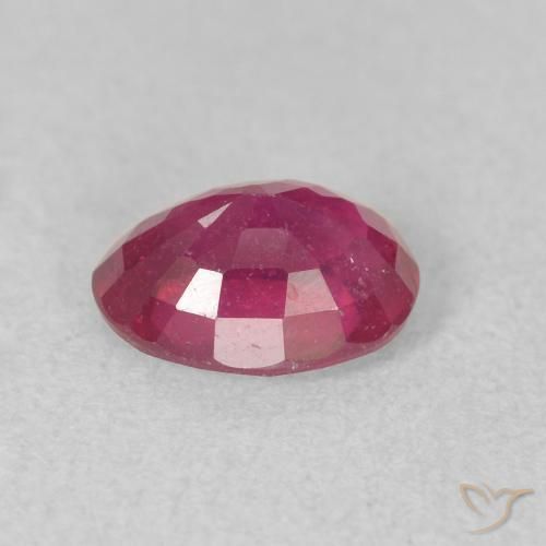 Rubí Rosado rojizo natural de 1.12 ct, Ovalada, VS