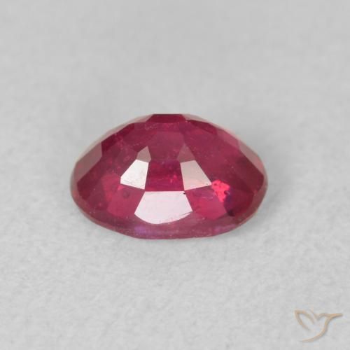 Rubí Rojo rosado natural de 1.13 ct, Ovalada, VS