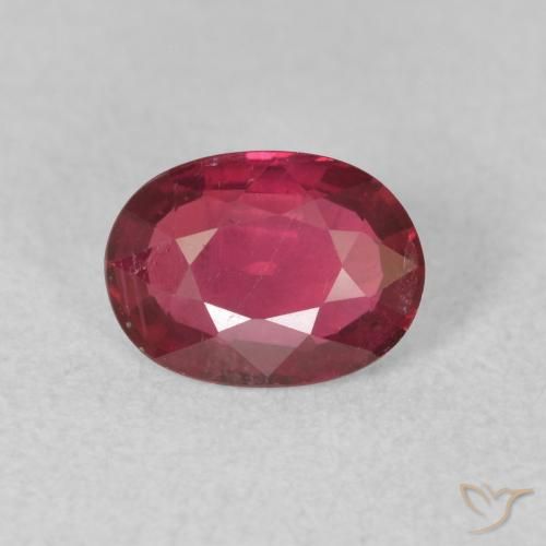 0.85ct Natural Rojo mermelada Rubí, Ovalada, VS
