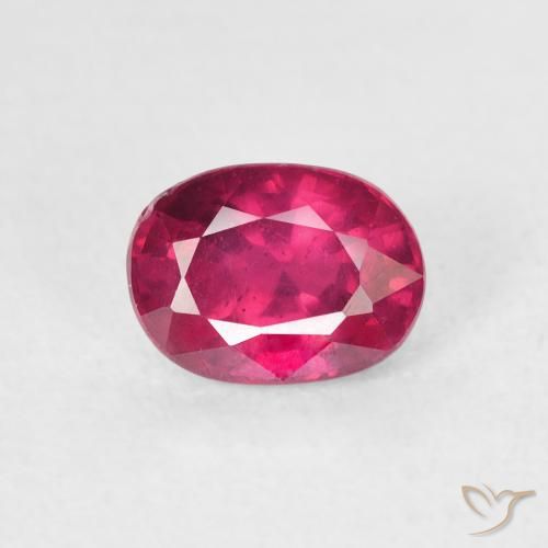 1.29ct Natural Rojo claro Rubí, Ovalada, VS