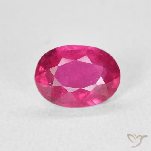 1.35ct Natural Rojo claro Rubí, Ovalada, VS