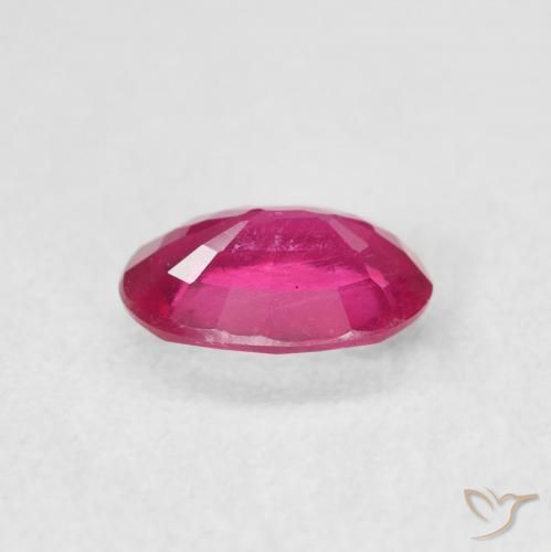 Rubí Rojo claro natural de 1.35 ct, Ovalada, VS