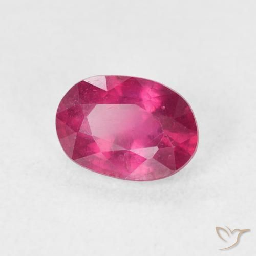 Rubí Rojo claro natural de 1.29 ct, Ovalada, VS