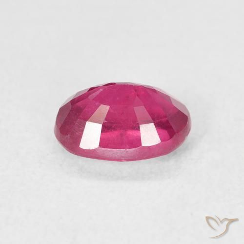 Rubí Rojo claro natural de 1.29 ct, Ovalada, VS