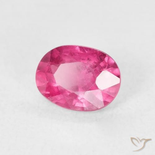 Rubí Rosado intenso natural de 1.20 ct, Ovalada, VS