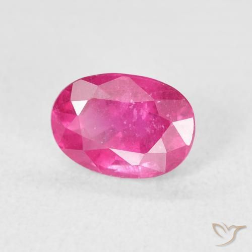 Rubí Magenta intenso natural de 1.42 ct, Ovalada, VS