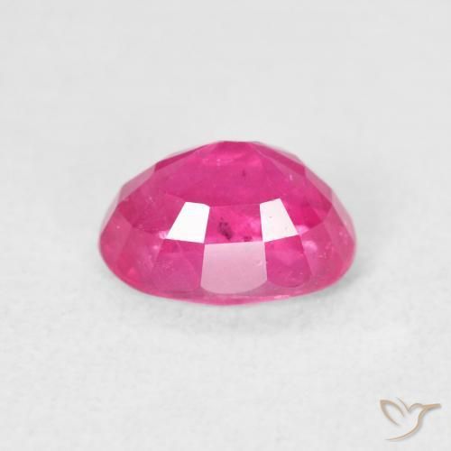 Rubí Magenta intenso natural de 1.42 ct, Ovalada, VS