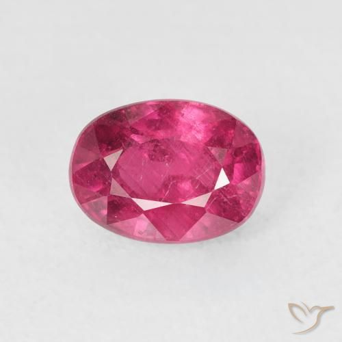 1.59ct Natural Rosa oscuro Rubí, Ovalada, VS