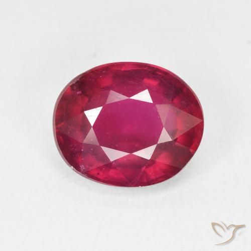 5.05ct Natural Medium Dark-Red Rubí, Ovalada, VS