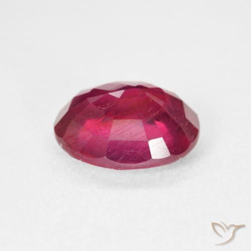 Rubí Medium Dark-Red natural de 5.05 ct, Ovalada, VS