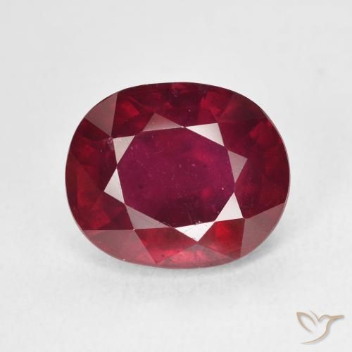 7.67ct Natural Rojo sangre Rubí, Ovalada, VS