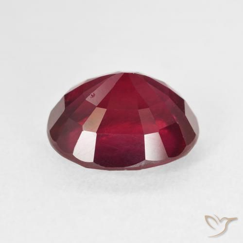Rubí Rojo sangre natural de 7.67 ct, Ovalada, VS