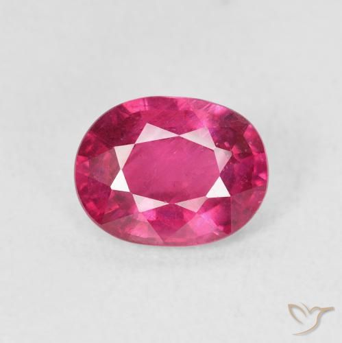 1.59ct Natural Rojo claro Rubí, Ovalada, VS