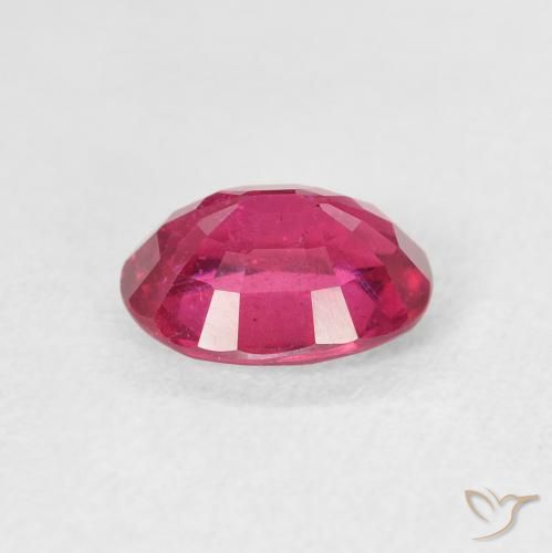 Rubí Rojo claro natural de 1.59 ct, Ovalada, VS