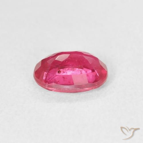 Rubí Rojo rosado natural de 1.17 ct, Ovalada, VS