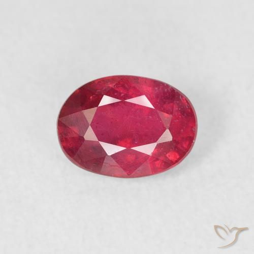 1.11ct Natural Carmesí intenso Rubí, Ovalada, VS