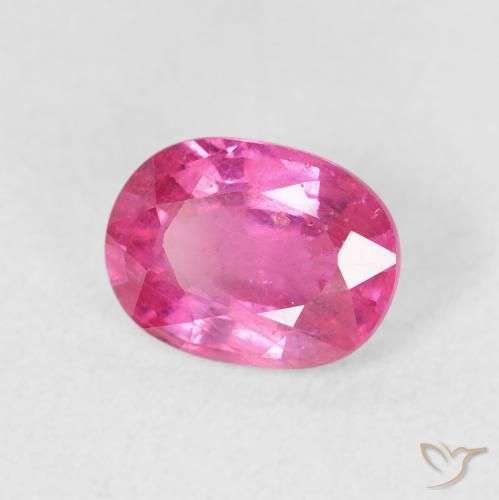Rubí Rosado intenso natural de 1.91 ct, Ovalada, VS