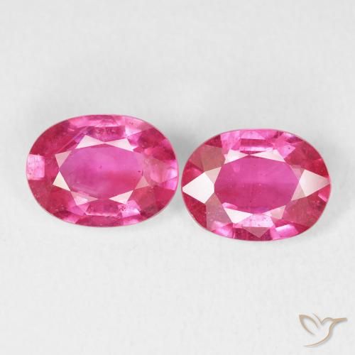 2.94ctw Natural Magenta intenso Rubí, Ovalada, VS