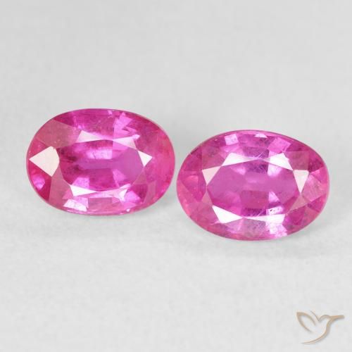 2.54ctw Natural Magenta intenso Rubí, Ovalada, VS