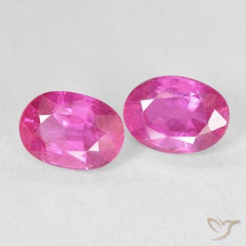 Gemas de Rubí Magenta intenso natural de 2.54 ct, Ovalada, VS