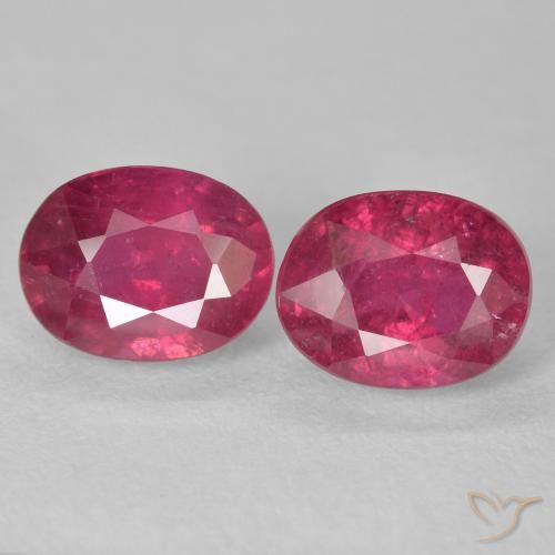 4.77ctw Natural Rojo rosado Rubí, Ovalada, VS-SI