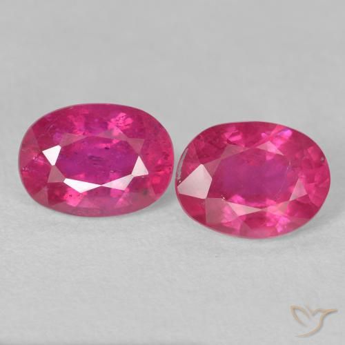 3.47ctw Natural Rojo rosado Rubí, Ovalada, VS-SI