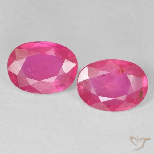 2.87ctw Natural Rojo rosado Rubí, Ovalada, VS-SI