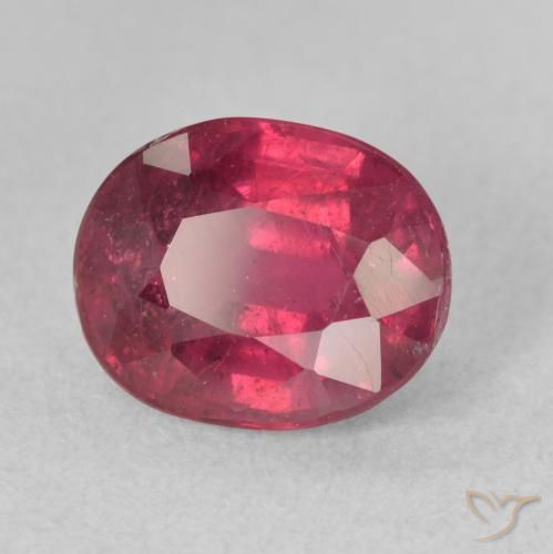 3.58ct Natural Rojo oscuro Rubí, Ovalada, VS-SI