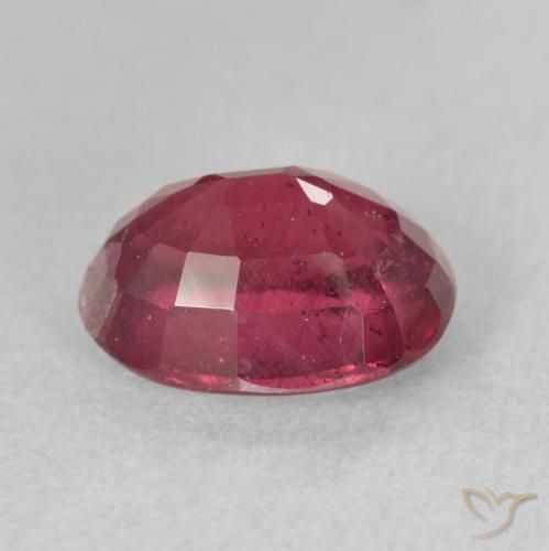 Rubí Rojo oscuro natural de 3.58 ct, Ovalada, VS-SI