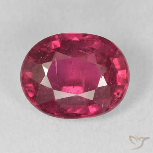 3.41ct Natural Rosado rojizo Rubí, Ovalada, VS-SI