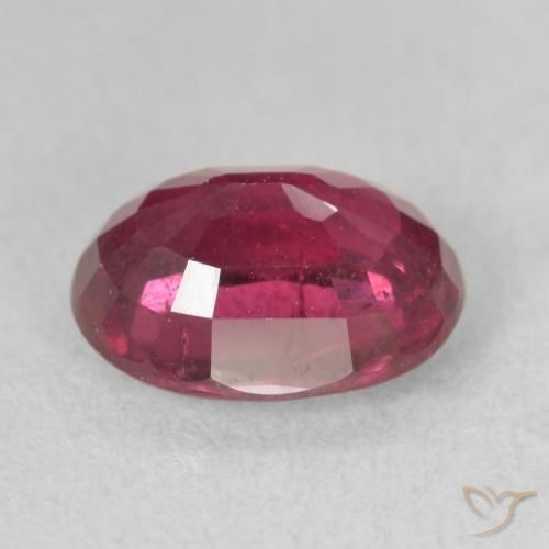 Rubí Rosado rojizo natural de 3.41 ct, Ovalada, VS-SI