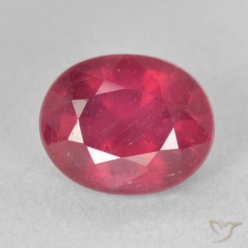 4.15ct Natural Rojo rosado Rubí, Ovalada, VS-SI