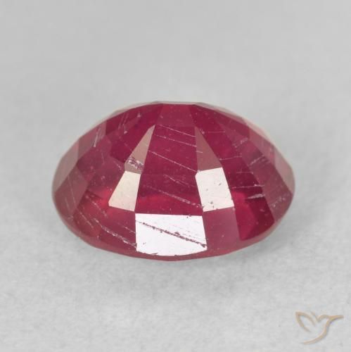 Rubí Rojo rosado natural de 4.15 ct, Ovalada, VS-SI