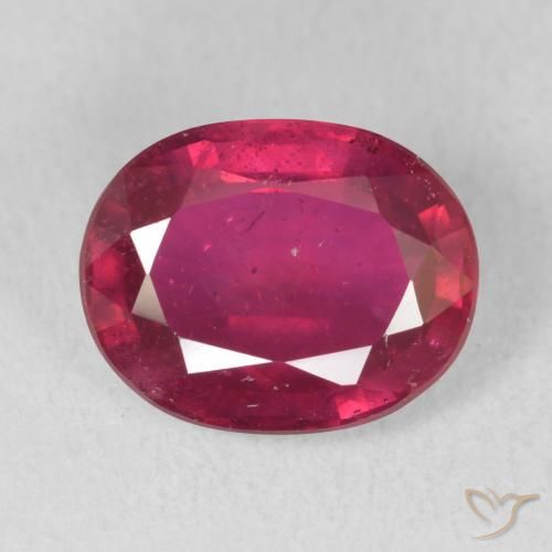 3.29ct Natural Rojo rosado Rubí, Ovalada, VS-SI
