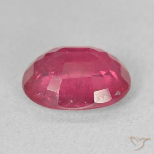 Rubí Rojo rosado natural de 3.40 ct, Ovalada, VS-SI