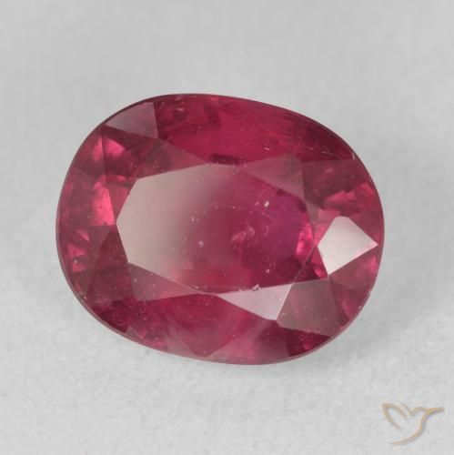 Rubí Rojo rosado natural de 4.20 ct, Ovalada, VS-SI