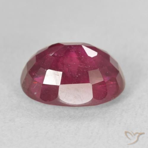 Rubí Rojo rosado natural de 4.20 ct, Ovalada, VS-SI