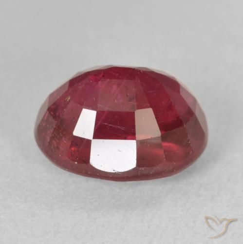 Rubí Carmesí intenso natural de 4.75 ct, Ovalada, VS-SI