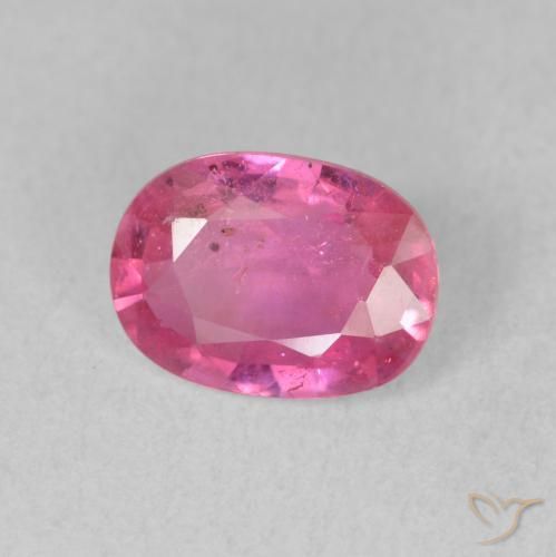 Rubí Medium Dark-Pink natural de 1.63 ct, Ovalada, VS-SI