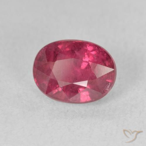 Rubí Rosado rojizo natural de 2.28 ct, Ovalada, VS-SI