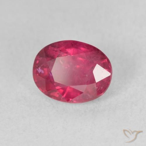 Rubí Rojo rosado natural de 1.82 ct, Ovalada, VS-SI
