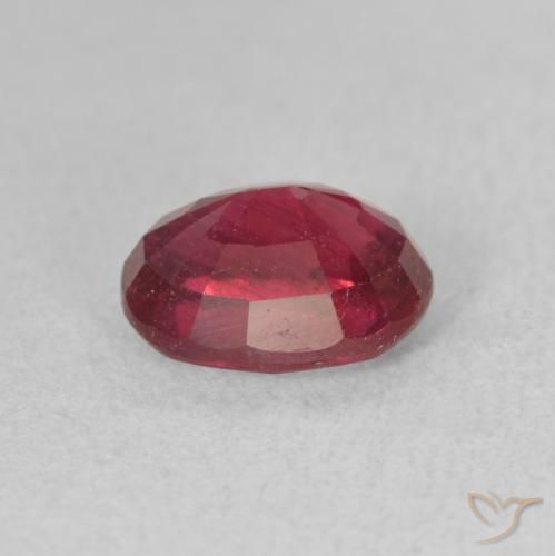 Rubí Rojo oscuro natural de 1.96 ct, Ovalada, VS-SI
