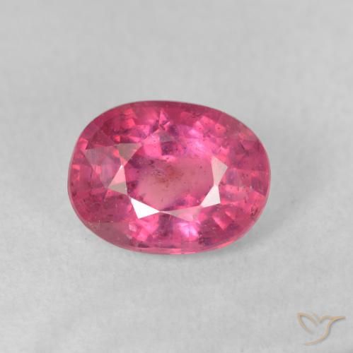 2.09ct Natural Rosa oscuro Rubí, Ovalada, VS-SI