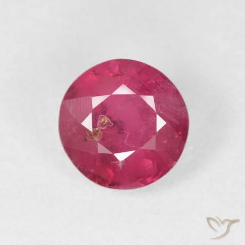 1.80ct Natural Rojo rosado Rubí, Redondo, SI