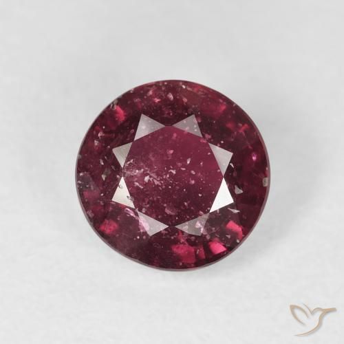 1.95ct Natural Rojo oscuro Rubí, Redondo, SI-I1