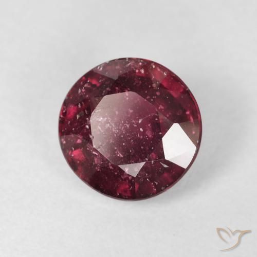 Rubí Rojo oscuro natural de 1.95 ct, Redondo, SI-I1